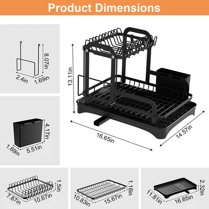 Space-Saving Dish Drying Rack