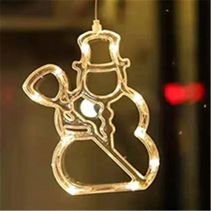 LED Christmas Star and Bell Suction Cup Lights